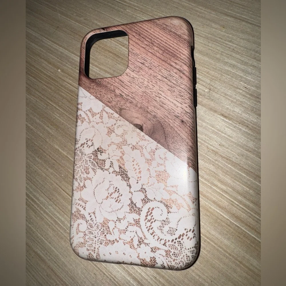 iPhone 11 Pro Case Wood Lace TOUGH matte finish